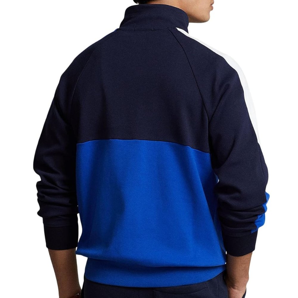 NWT Polo Ralph Lauren Men's Color Block Double Knit Half Zip Pullover Jacket - Picture 2 of 3